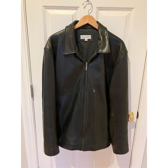 Calvin Klein Other - Calvin Klein Men’s Leather Jacket, XXL